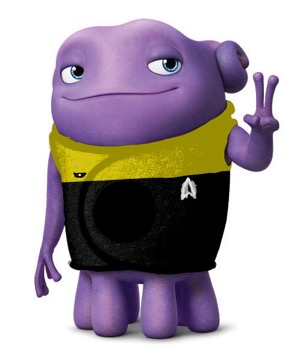 A picture of Oh from the movie “Home”, dressed in a Starfleet uniform from Star Trek: Picard.